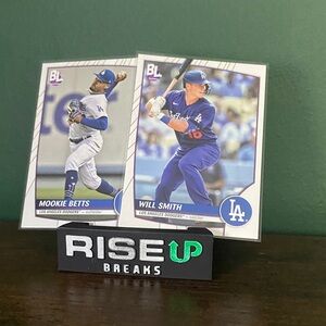 Dodgers Card Lot: Mookie Betts and Will Smith. 2023 Big League base cards.